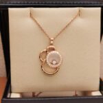 Chopard Happy Dreams necklace 18k rose gold, diamond (engraved) - Image 2