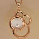 Chopard Happy Dreams necklace 18k rose gold, diamond (engraved) - Image 7