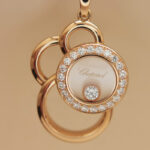 Chopard Happy Dreams necklace 18k rose gold, diamond (engraved) - Image 8