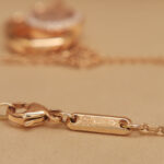 Chopard Happy Dreams necklace 18k rose gold, diamond (engraved) - Image 9