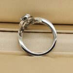 Chaumet Joséphine Aigrette ring 18k white gold, aquamarine, diam, 49 - Image 7