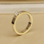 Cartier Vendôme Louis Solitaire ring 18k tri-colour gold, diamond, 52 - Image 4