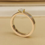 Cartier Vendôme Louis Solitaire ring 18k tri-colour gold, diamond, 52 - Image 6