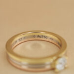 Cartier Vendôme Louis Solitaire ring 18k tri-colour gold, diamond, 52 - Image 10