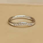 Tiffany & Co. Elsa Peretti® ring platinum, 9 diamonds, 10 - Image 2