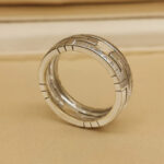 Bvlgari Parentesi ring 18k white gold, 61 - Image 3