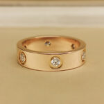 Cartier Love ring 18k rose gold, classic model, 6 diamonds, 58 - Image 2