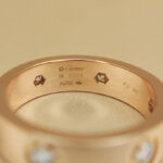 Cartier Love ring 18k rose gold, classic model, 6 diamonds, 58 - Image 9