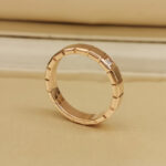 Chopard Ice Cube ring 18k rose gold, single diamond, 56 - Image 6