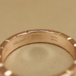 Chopard Ice Cube ring 18k rose gold, single diamond, 56 - Image 9
