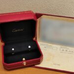 Cartier diamond earrings 18k white gold, 0.13 ct single diamonds - Image 10