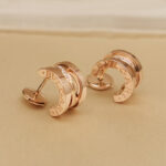 Bvlgari B.zero1 Legend earrings 18k rose gold, diamond - Image 4