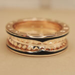 Bvlgari B.zero1 Rock ring two-band 18k rose gold, black ceramic, 65 - Image 7
