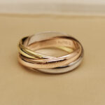 Cartier Trinity 18k tri-colour gold, wide, 59 - Image 2