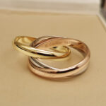 Cartier Trinity 18k tri-colour gold, wide, 59 - Image 5