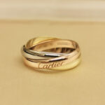 Cartier Trinity ring 18k tri-colour gold, narrow, 48 - Image 2