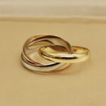 Cartier Trinity ring 18k tri-colour gold, narrow, 48 - Image 3