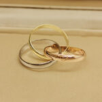 Cartier Trinity ring 18k tri-colour gold, narrow, 48 - Image 4