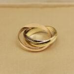 Cartier Trinity ring 18k tri-colour gold, narrow, 48 - Image 5