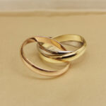 Cartier Trinity ring 18k tri-colour gold, narrow, 48 - Image 7