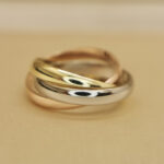 Cartier Trinity ring 18k tri-colour gold, narrow, 48 - Image 8