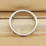 Tiffany & Co. ring Platinum, 3 diamonds, 16 - Image 4