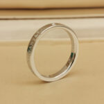 Tiffany & Co. ring Platinum, 3 diamonds, 16 - Image 6