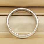 Cartier Signature ring platinum, single diamond, 52 - Image 4