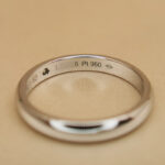 Cartier Signature ring platinum, single diamond, 52 - Image 7