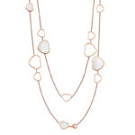 Chopard Happy Hearts Sautoir necklace 18k rose gold, MOP, diamond