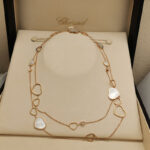 Chopard Happy Hearts Sautoir necklace 18k rose gold, MOP, diamond - Image 4