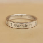 Tiffany & Co. Signature ring platinum 3 diamonds, wide model, 20 - Image 4