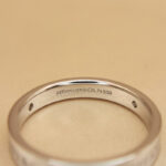 Tiffany & Co. Signature ring platinum 3 diamonds, wide model, 20 - Image 6