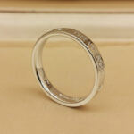 Tiffany & Co. Signature ring platinum 3 diamonds, wide model, 20 - Image 8