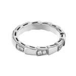 Bvlgari Serpenti Viper ring 18k white gold, diamond, 47