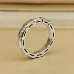 Bvlgari Serpenti Viper ring 18k white gold, diamond, 47 - Image 6