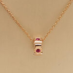 Bvlgari Serpenti Viper necklace 18k rose gold, Ruby (May 24) - Image 4