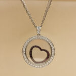 Chopard Happy Spirit necklace 18k white gold, Ruby, diamond - Image 2