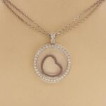 Chopard Happy Spirit necklace 18k white gold, Ruby, diamond - Image 3