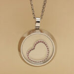 Chopard Happy Spirit necklace 18k white gold, Ruby, diamond - Image 7