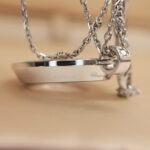 Chopard Happy Spirit necklace 18k white gold, Ruby, diamond - Image 8