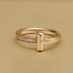 Tiffany & Co. T ring 18k rose gold, diamond 47 - Image 2