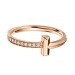 Tiffany & Co. T ring 18k rose gold, diamond 47