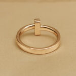 Tiffany & Co. T ring 18k rose gold, diamond 47 - Image 4