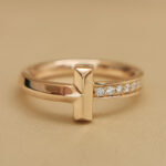 Tiffany & Co. T ring 18k rose gold, diamond 47 - Image 9