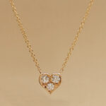 Tiffany & Co. Heart necklace 18 rose gold, 3 diamonds - Image 2
