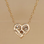 Tiffany & Co. Heart necklace 18 rose gold, 3 diamonds - Image 7