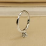 Tiffany & Co. ring platinum classic 6 claw 0.39ct solitaire diamond,11 - Image 4