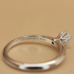 Tiffany & Co. ring platinum classic 6 claw 0.39ct solitaire diamond,11 - Image 7