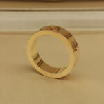 Cartier ring 18k rose gold, Pink Sapphire, wide model, 53 - Image 5